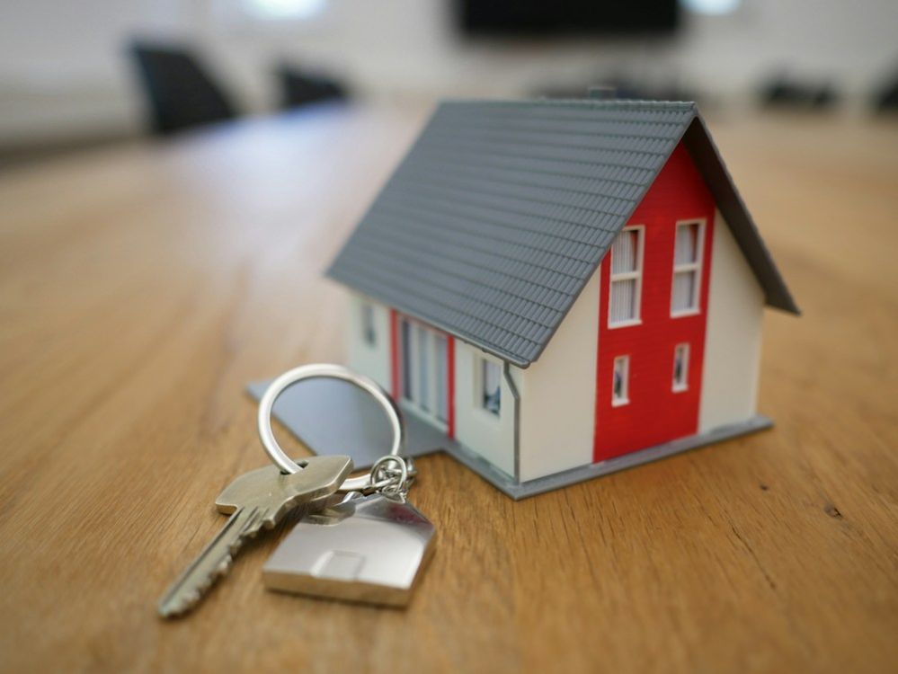 Keys and paperwork for a property