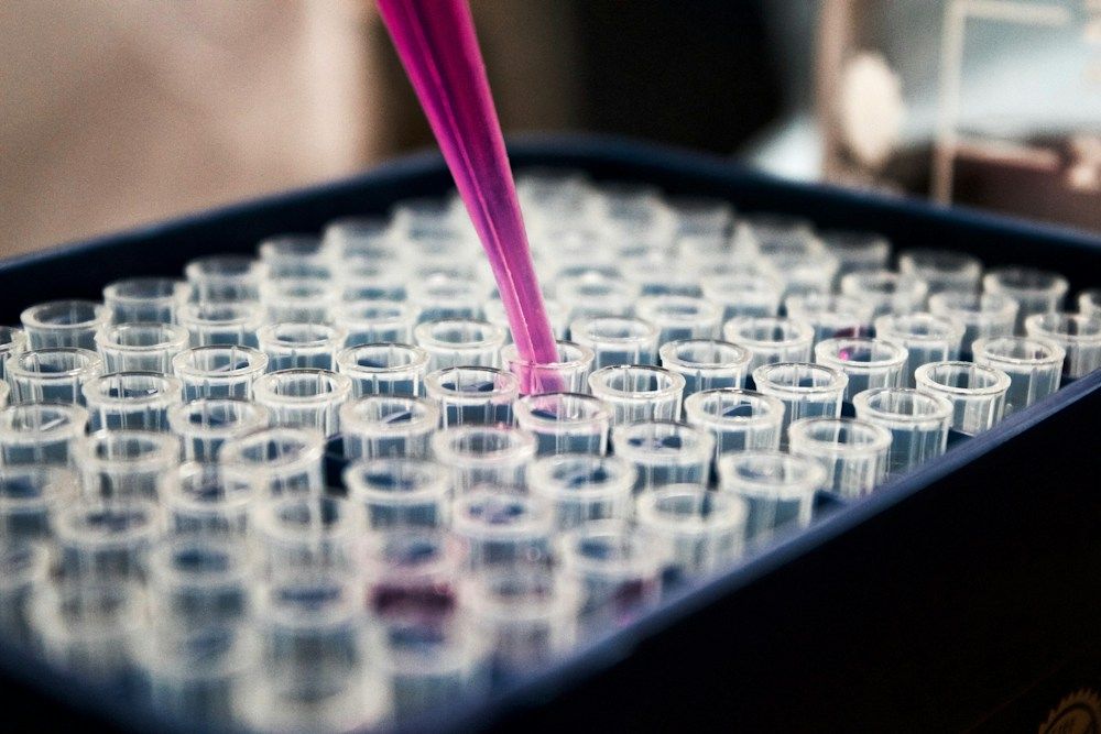 Research work in a laboratory